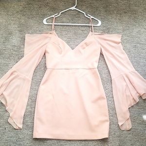 BCBGMAXAZRIA "Palm" Dress in "Bare Pink"
